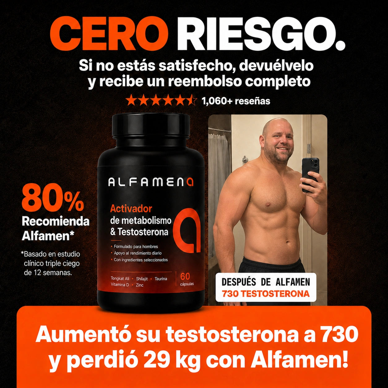Alfamen® Recuperá tu energía, apoyá tu vitalidad masculina y volvé a verte firme